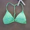Dollboxx Bambi Y Back String Bikini Top - Savage Blue/Green