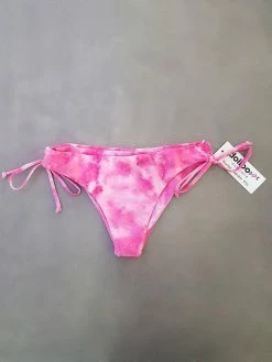 Dollboxx Bobby Classic Drawstring Bikini Bottom - Tie Dye Pink