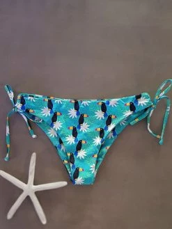 Dollboxx Bobby Classic Drawstring Bikini Bottom - Toucan Party
