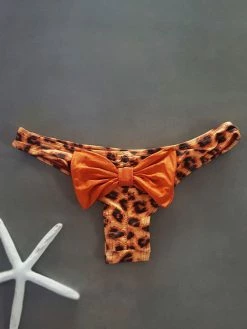 Dollboxx Booty Pop Bow Bikini Bottom - Fierce/Bronze