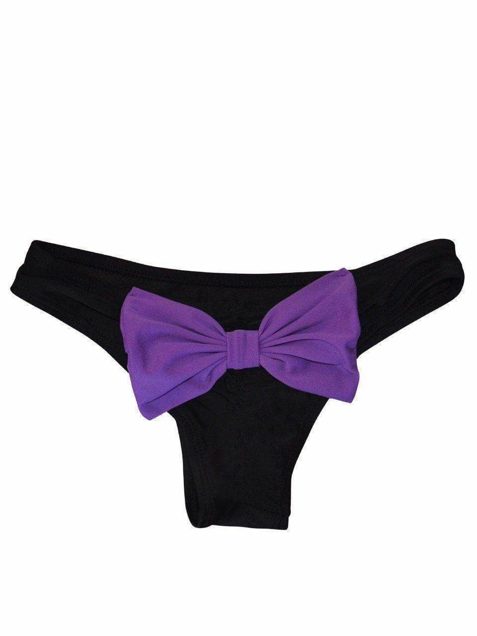 Dollboxx Booty Pop Bow Bikini Bottom - Purple Pop 4 Dollboxx Booty Pop Bow Bikini Bottom - Purple Pop - Image 4