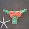 Dollboxx Booty Pop Bow Bikini Bottom - Savage Blue/Green