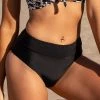 Dollboxx Bossy High Waisted Bikini Bottom - Black