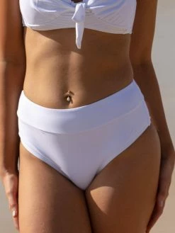 Dollboxx Bossy High Waisted Bikini Bottom - White -Dollboxx Import Shop Bossy High Waisted Bikini Bottom White Swimwear dollboxx 8 5de141b9 0f2e 41d8 99c2 bee4775ace69