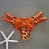 Dollboxx Cheeky Bow Brazilian Bikini Bottom - Fierce/Bronze