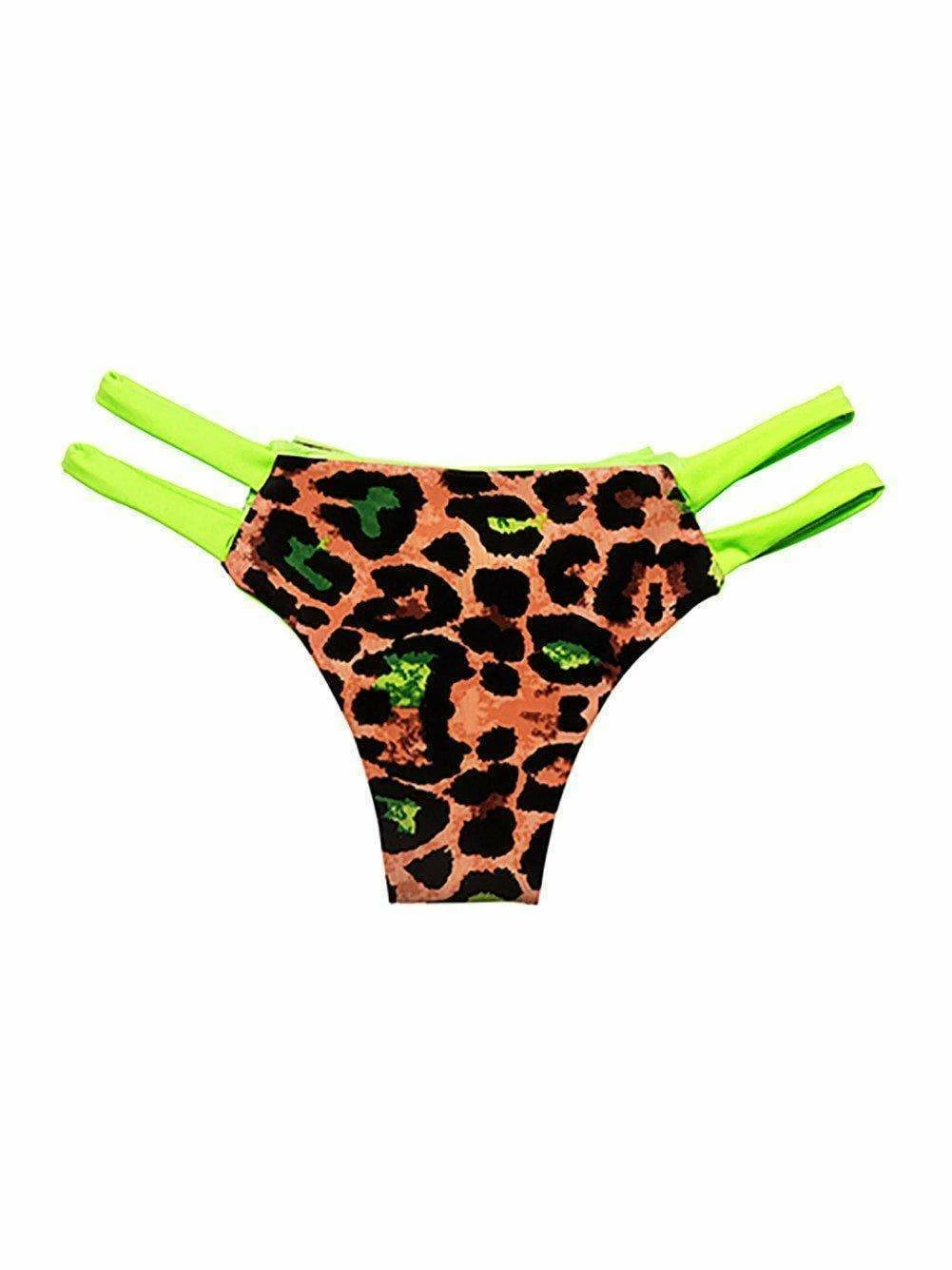 Dollboxx Cheeky Bow Brazilian Bikini Bottom - Safari 3 Dollboxx Cheeky Bow Brazilian Bikini Bottom - Safari - Image 3