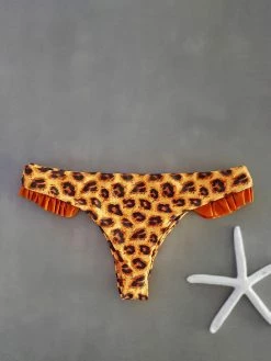 Dollboxx Cheeky Frill Bikini Bottom - Fierce/Bronze