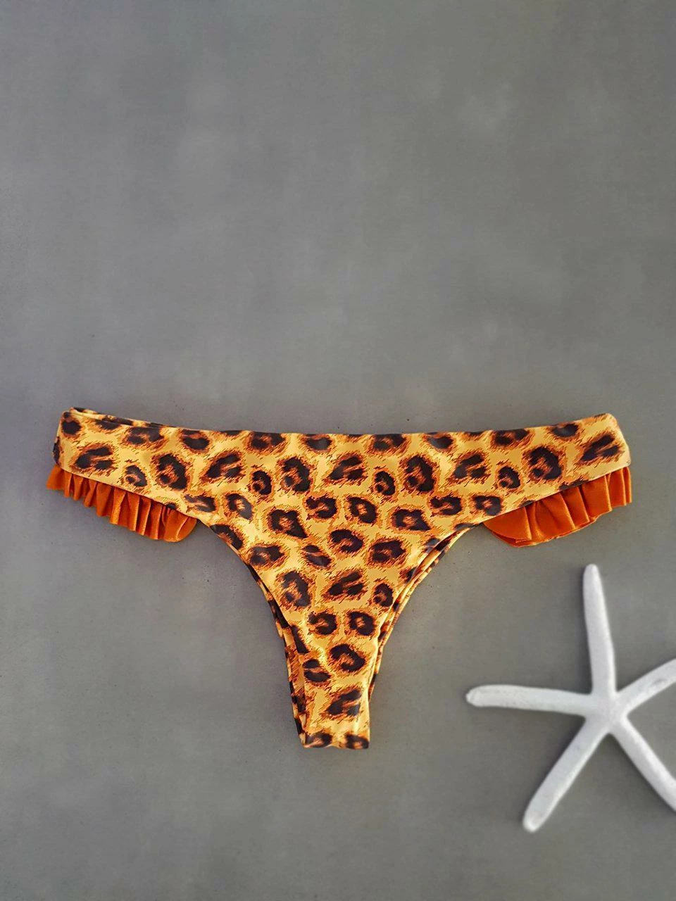 Dollboxx Cheeky Frill Bikini Bottom - Fierce/Bronze 1 Dollboxx Cheeky Frill Bikini Bottom - Fierce/Bronze