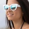 Dollboxx Chloe - White Blue Sunglasses