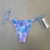Dollboxx Drawstring Itsy Bikini Bottom - Tie Dye Blue