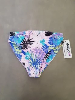Dollboxx Mami High Waisted Bikini Bottom - Sunset Palms