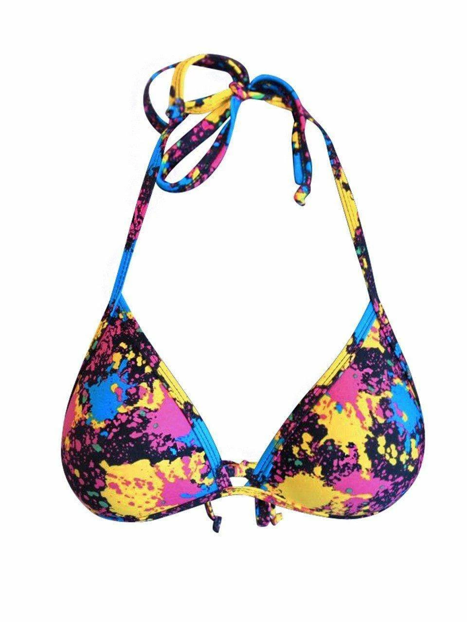 Dollboxx Mega Boost Bikini Top - Paint Splash 2 Dollboxx Mega Boost Bikini Top - Paint Splash - Image 2