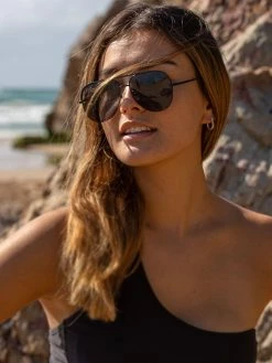 Dollboxx Oxygen Aviators - Black on Black Sunglasses