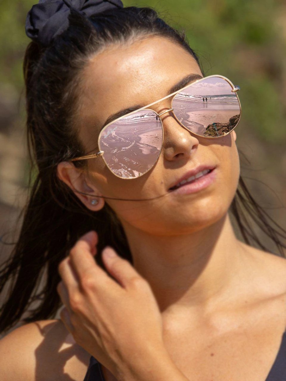 Dollboxx Oxygen Aviators - Rose Sunglasses 6 Dollboxx Oxygen Aviators - Rose Sunglasses - Image 6