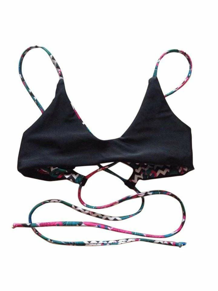 Dollboxx Reversible Adjustable Bralette Bikini Top - Go-Go Flamingo 3 Dollboxx Reversible Adjustable Bralette Bikini Top - Go-Go Flamingo - Image 3