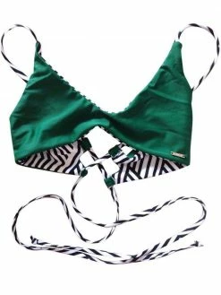 Dollboxx Reversible Adjustable Bralette Bikini Top - Monochrome / Khaki -Dollboxx Import Shop Reversible Adjustable Bralette Bikini Top Monochrome Khaki Swimwear dollboxx 7 09f394e5 566f 431c baf2 318336f13544