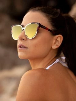 Dollboxx Slay - Green Gold / Marble Caramel Sunglasses