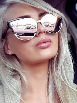 Dollboxx Slay - Rose Gold Sunglasses