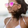 Dollboxx Slay White Luxe - Pink/Orange Sunglasses
