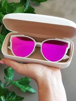 Dollboxx Slay White Luxe - Pink/Orange Sunglasses -Dollboxx Import Shop Slay White Luxe PinkOrange Sunglasses Sunglasses dollboxx 30 597f17da 7646 4548 833e b08a1abbdd67