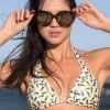 Dollboxx Slide Triangle Bikini Top - Perfect Pineapple