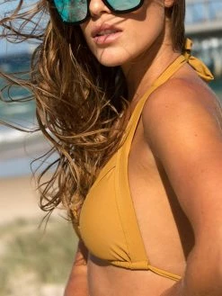 Dollboxx Slide Triangle Bikini Top - Tan -Dollboxx Import Shop Slide Triangle Bikini Top Tan Swimwear dollboxx 4 55fe301f 0c92 409e b21f 55400380ff4e