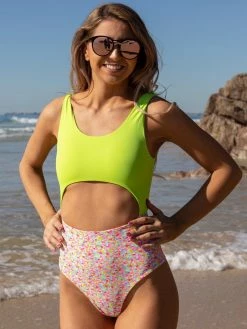 Dollboxx Tori One Piece - Cotton Candy / Lime -Dollboxx Import Shop Tori One Piece Cotton Candy Lime Swimwear dollboxx 20 e332c9d6 2482 4d2f 82ee 776d38a4ef45