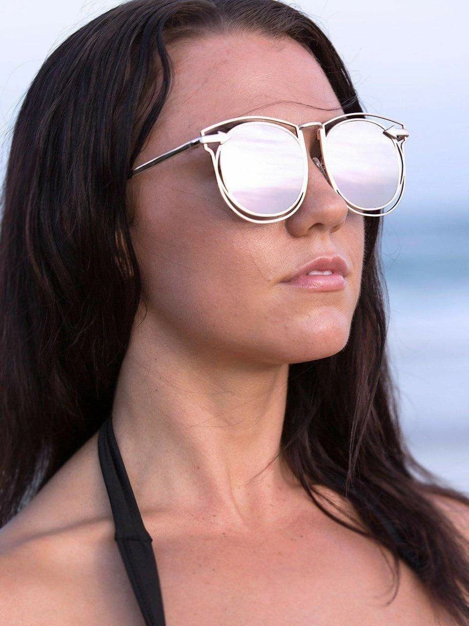 Dollboxx Vacay - Rose Gold Sunglasses 1 Dollboxx Vacay - Rose Gold Sunglasses