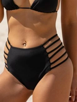 Dollboxx Vixen High Waisted Bikini Bottom - Black -Dollboxx Import Shop Vixen High Waisted Bikini Bottom Black Swimwear dollboxx 7 a4b9df9e b695 4c65 9059 a87e971a247e
